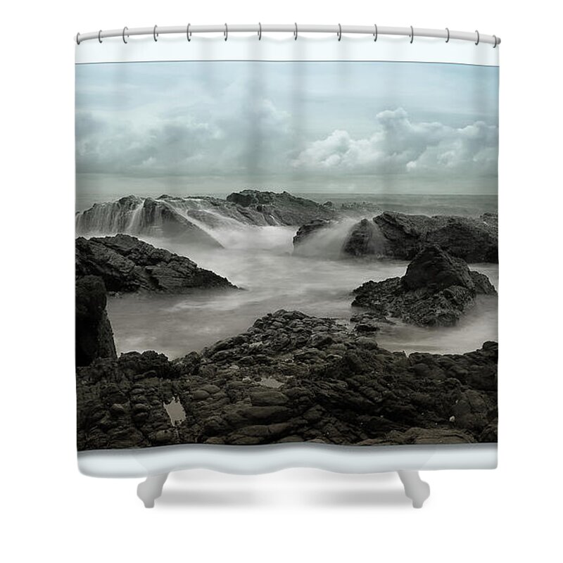 Forster Nsw Australia Shower Curtain featuring the digital art Rocky Forster 66881 by Kevin Chippindall