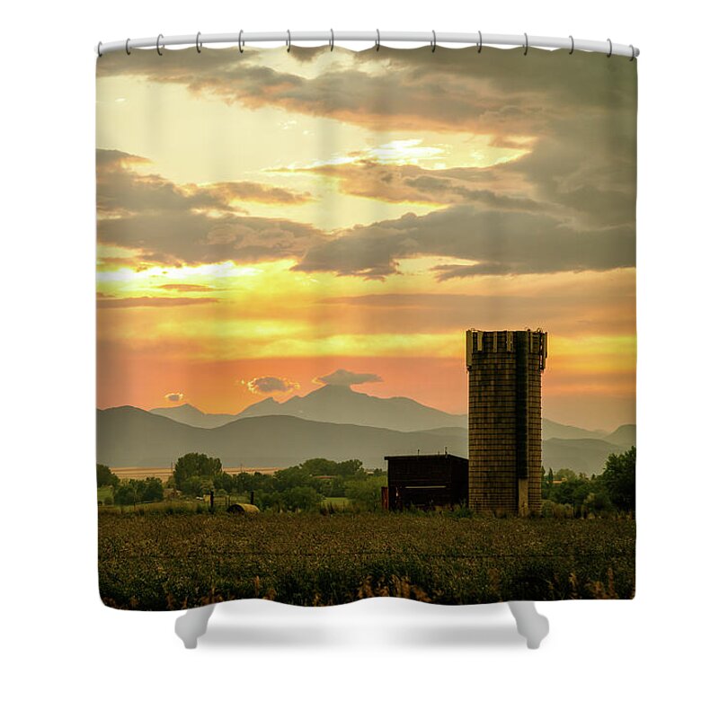 Scenic Shower Curtain featuring the photograph Rocky Mountain Front Range Country Landscape by James BO Insogna