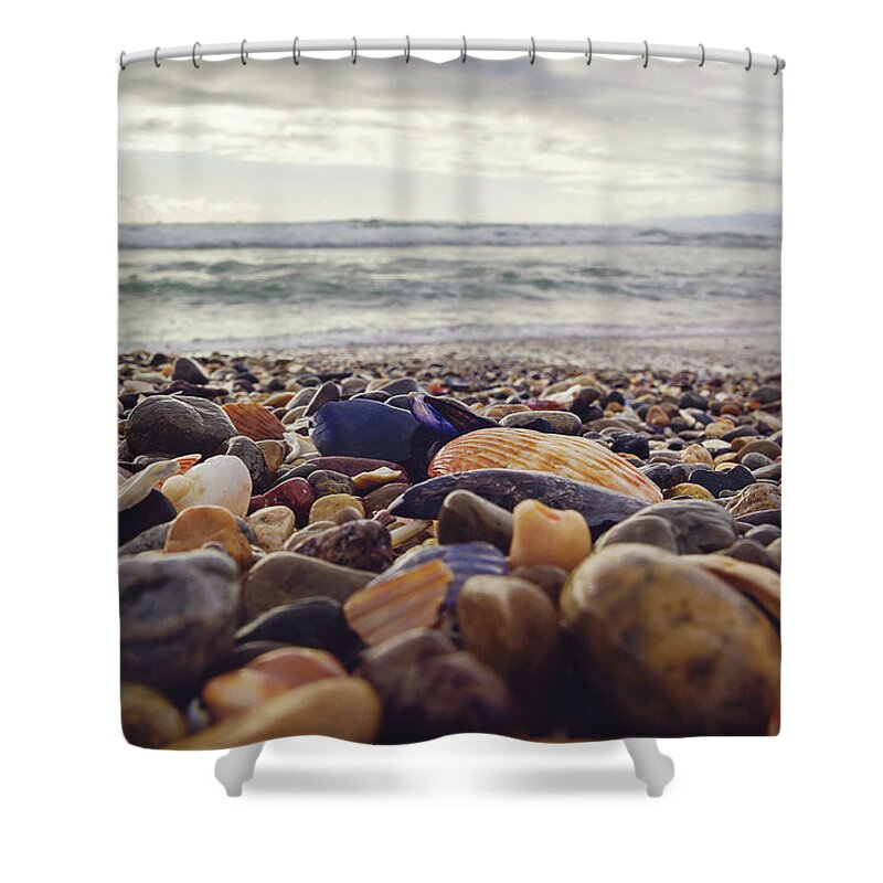  Shower Curtain featuring the photograph Rocky Shore by April Reppucci
