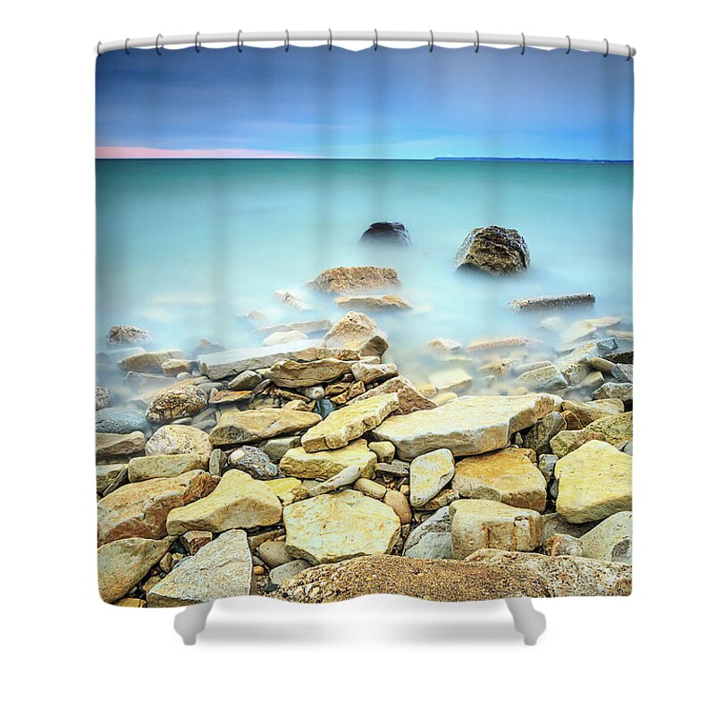 Andrew Slater Photography Shower Curtain featuring the photograph Rocky Start by Andrew Slater