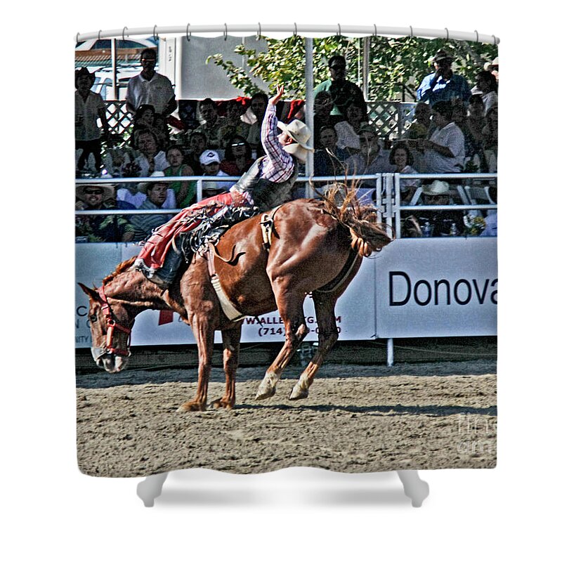 Rodeo Shower Curtain featuring the photograph Rodeo 1 by Tom Griffithe