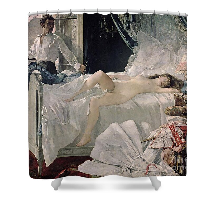 Gervex Shower Curtain featuring the painting Rolla by Henri Gervex