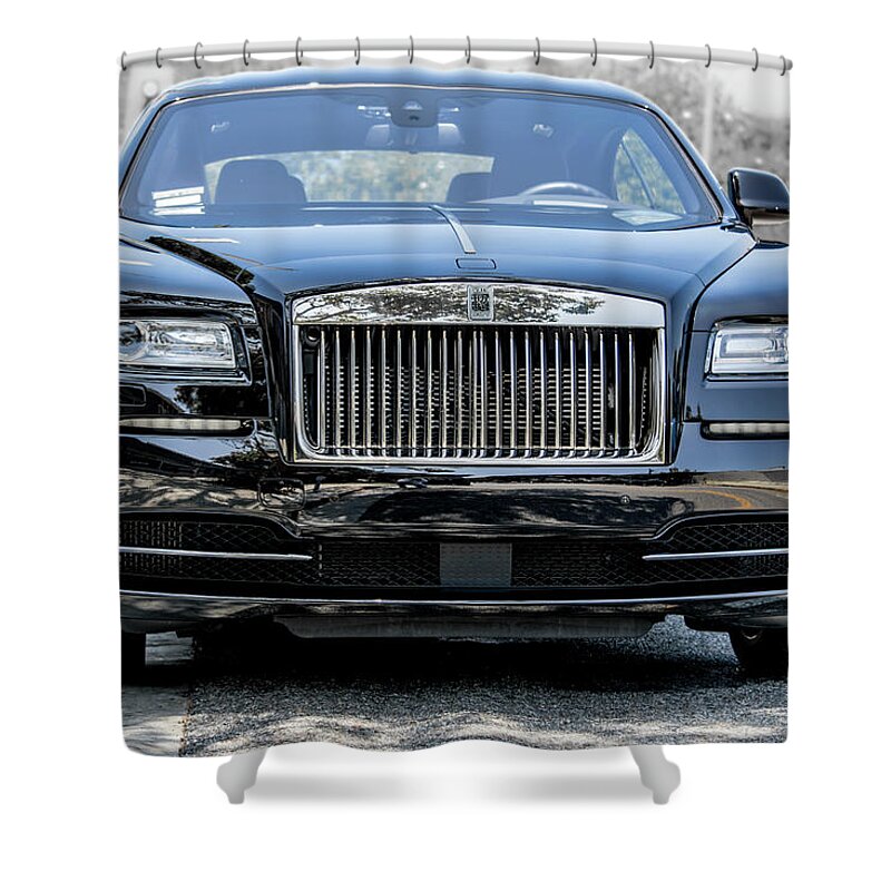 Rolls Royce Shower Curtain featuring the photograph Rolls - Royce Wraith Coupe 2016 by Gene Parks