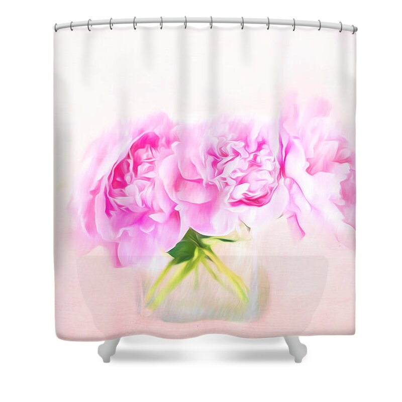 Peony Shower Curtain featuring the photograph Romantic Gesture by Andrea Kollo