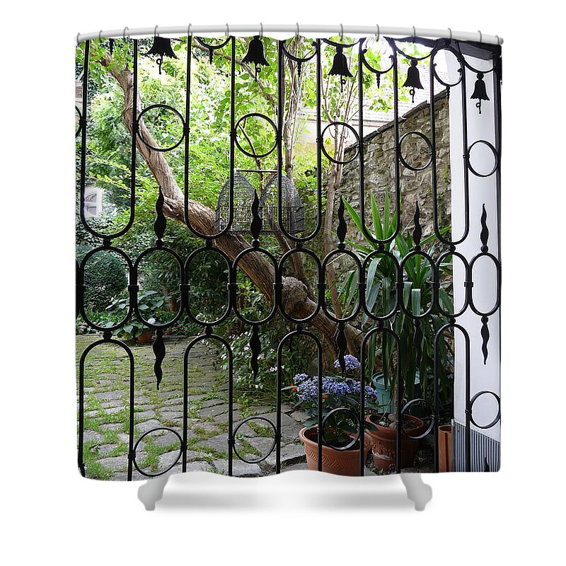 Yard Shower Curtain featuring the photograph Romantic Yard by Valerie Ornstein