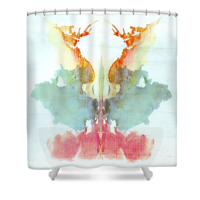 Science Shower Curtain featuring the photograph Rorschach Test Card No. 9 by Science Source