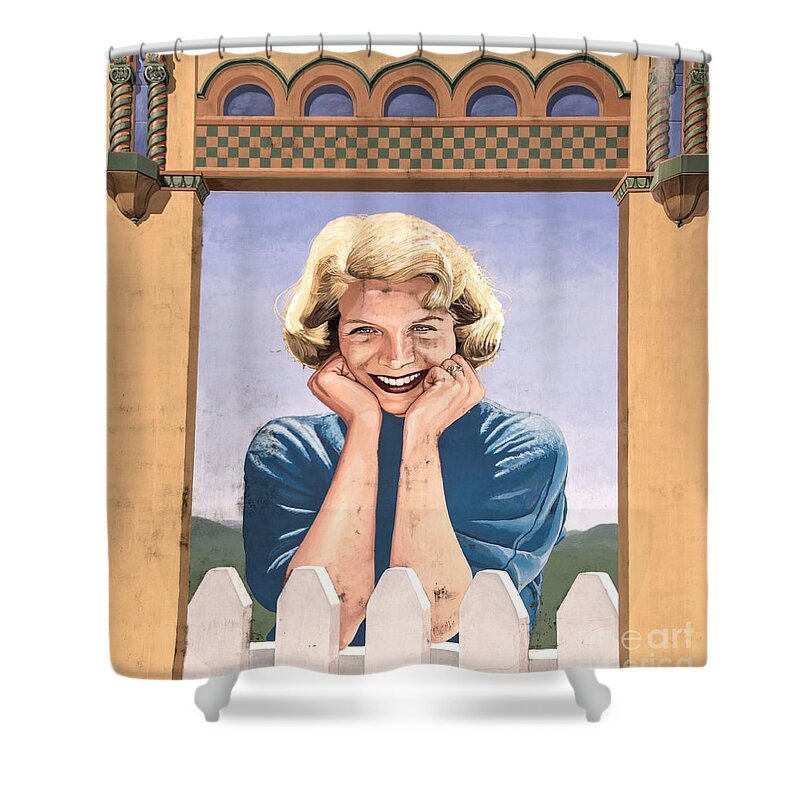 Rosemary Clooney Shower Curtain featuring the photograph Rosemary Clooney by Paul Lindner