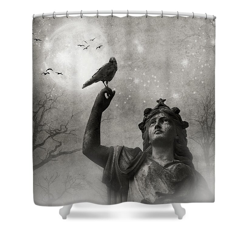 Theresa Tahara Shower Curtain featuring the photograph Ross Bay Cemetery by Theresa Tahara