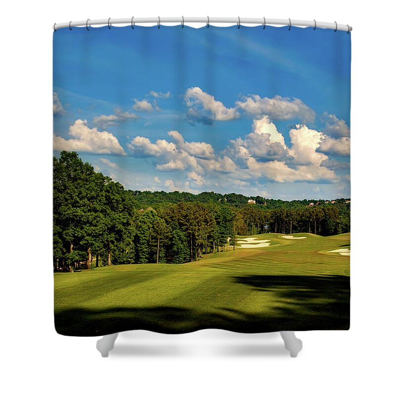 Ross Bridge Golf Course Shower Curtain featuring the photograph Ross Bridge Golf Course - Hoover Alabama by Mountain Dreams