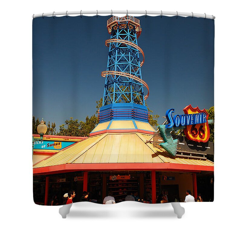 California Shower Curtain featuring the photograph Route 66 Souveniers by James Kirkikis