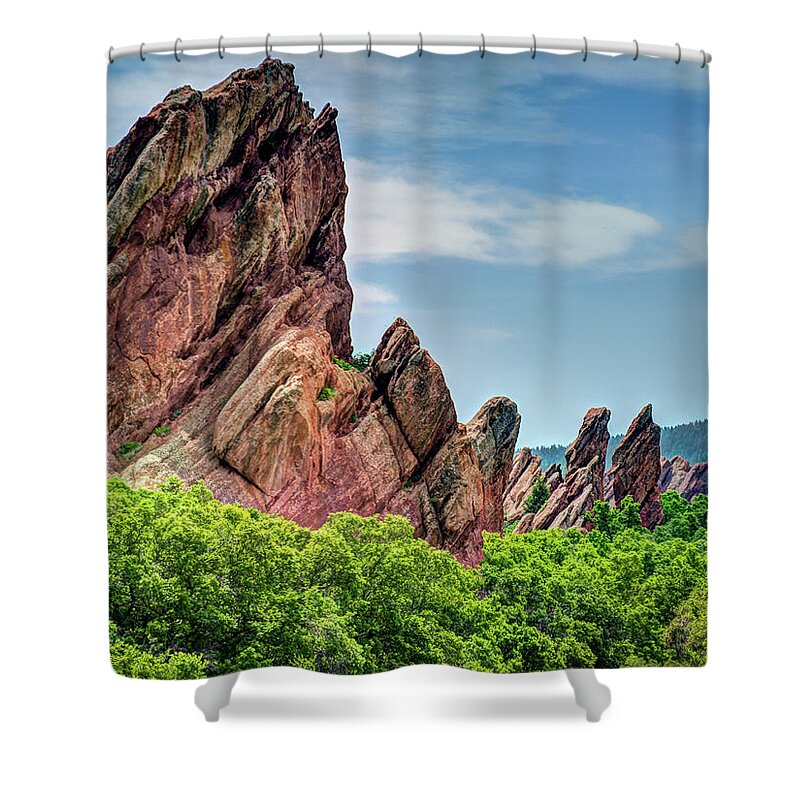 Colorado Shower Curtain featuring the photograph Roxborough Park by David Thompsen