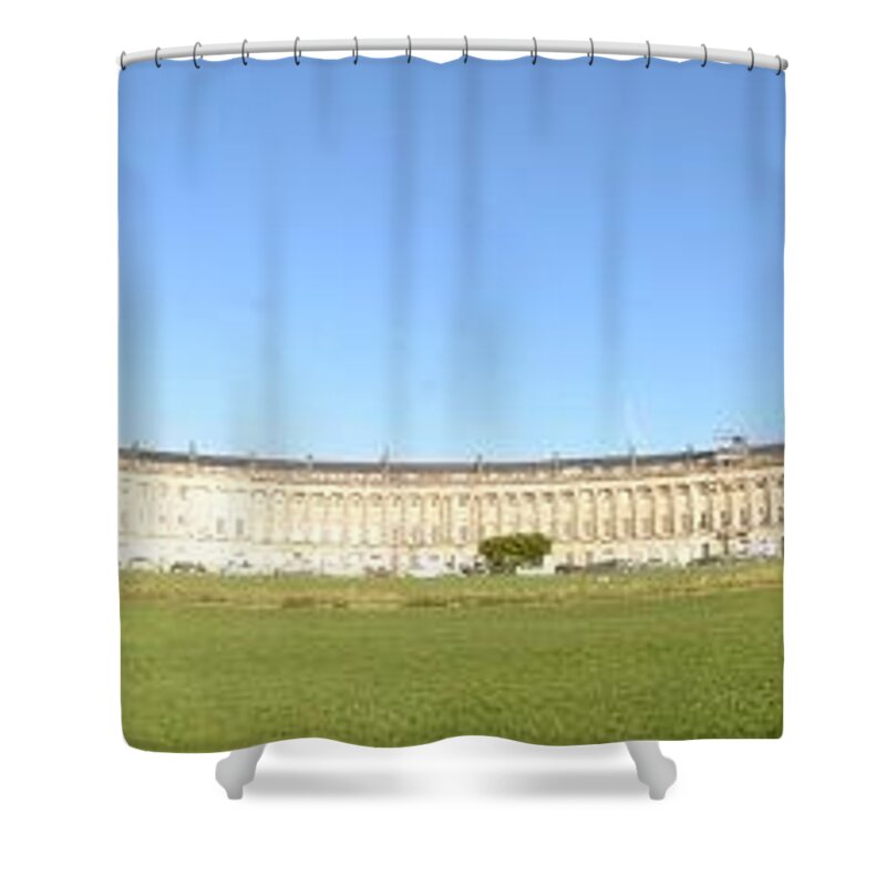 Royal Crescent Shower Curtain featuring the photograph Royal Crescent, Bath by Andy Thompson