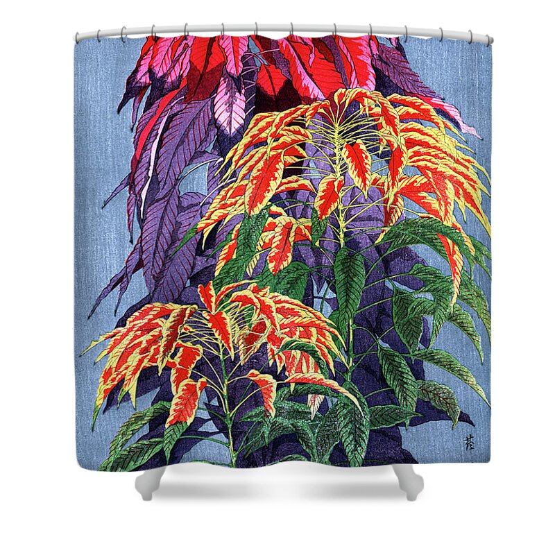  Shower Curtain featuring the painting Roys Collection 6 by John Gholson