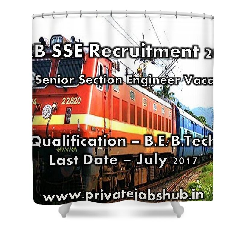 Rrb Sse Recruitment Shower Curtain featuring the photograph RRB SSE Recruitment by Private Jobs Hub