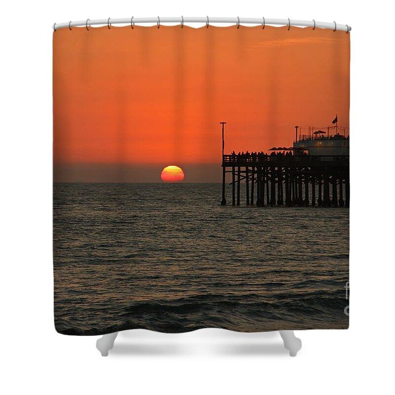 Wall Art Shower Curtain featuring the photograph Ruby's Sunset by Kelly Holm