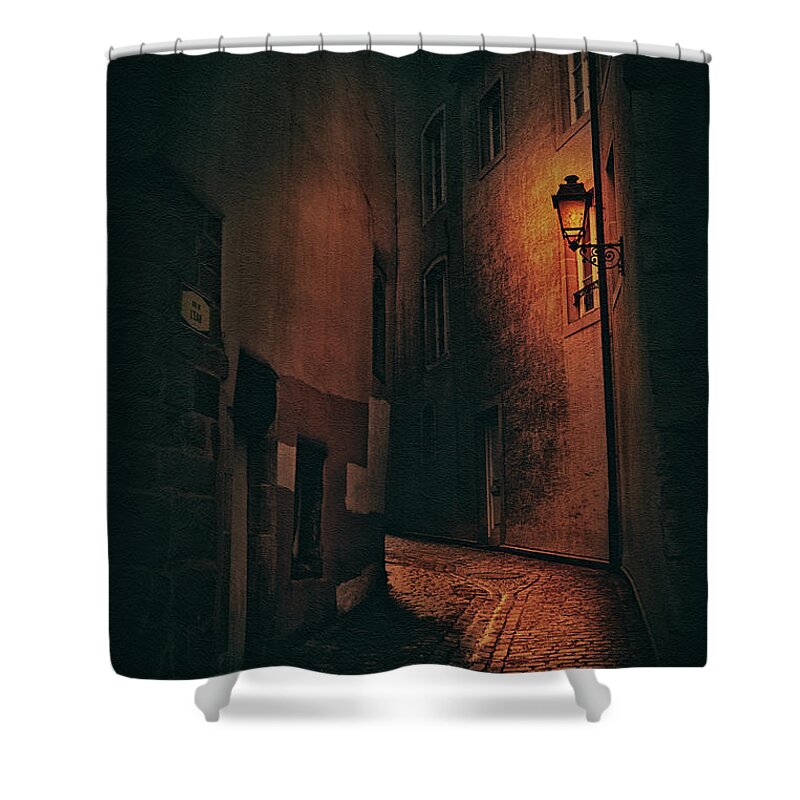 Luxembourg Shower Curtain featuring the photograph Rue De L'Eau by Iryna Goodall