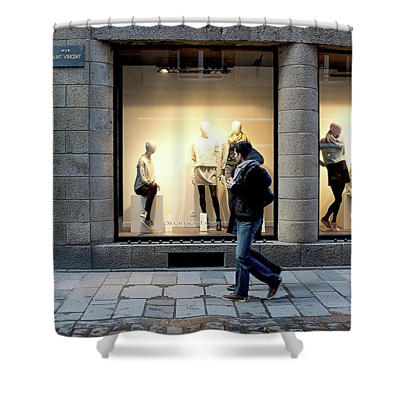 Saint Shower Curtain featuring the photograph Rue Saint Vincent by Hugh Smith