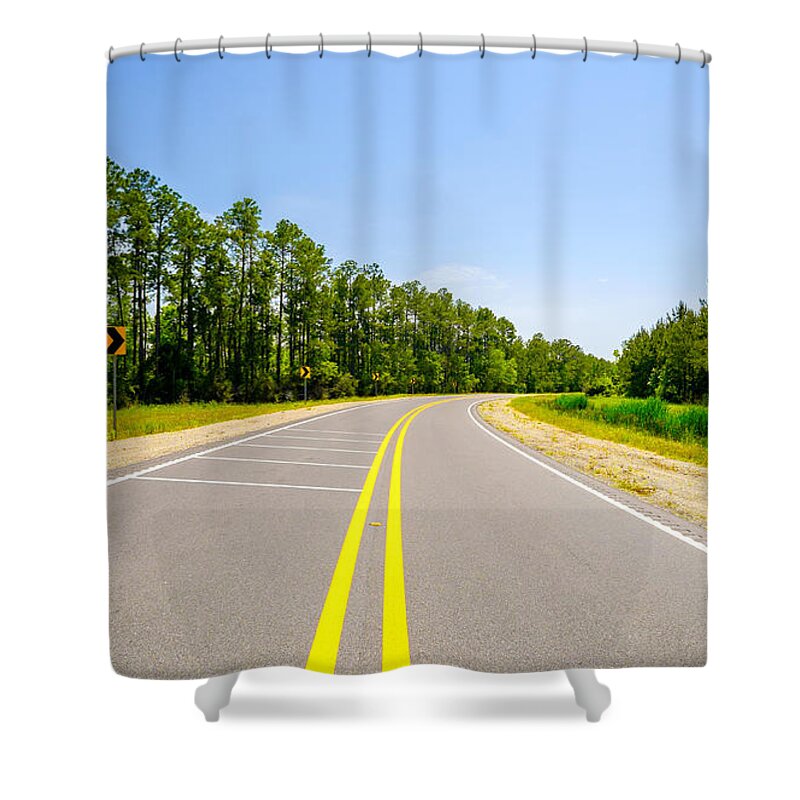 Alabama Shower Curtain featuring the photograph Rural Highway by Raul Rodriguez