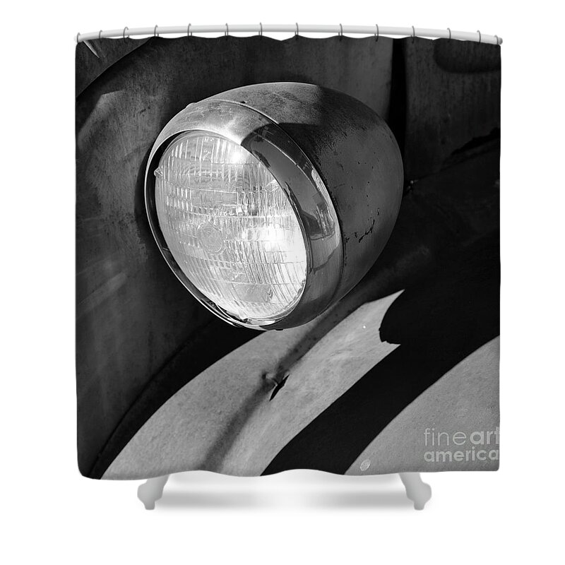 Denise Bruchman Shower Curtain featuring the photograph Rust and Chrome II by Denise Bruchman