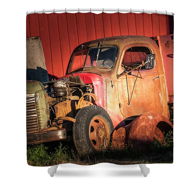 Palouse Shower Curtain featuring the photograph Rust looks good in sunlight by Usha Peddamatham