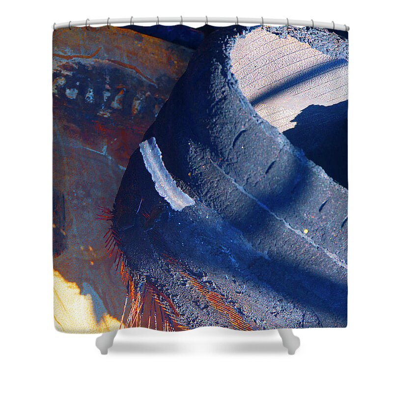 Rust Scapes #13 Shower Curtain featuring the photograph Rust Scapes #13 by Jessica Levant