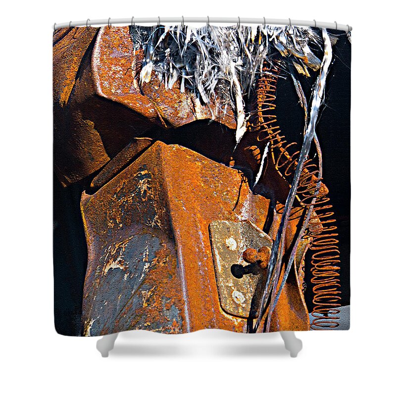 Rust Scapes #9 Shower Curtain featuring the photograph Rust Scapes #9 by Jessica Levant