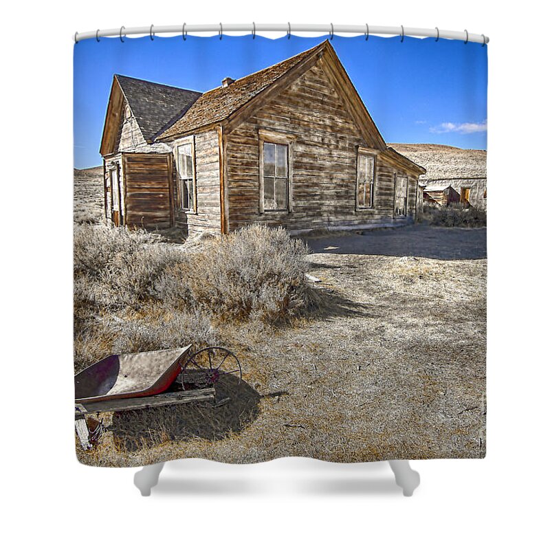 Ghost Town Shower Curtain featuring the photograph Rustic House by Jason Abando