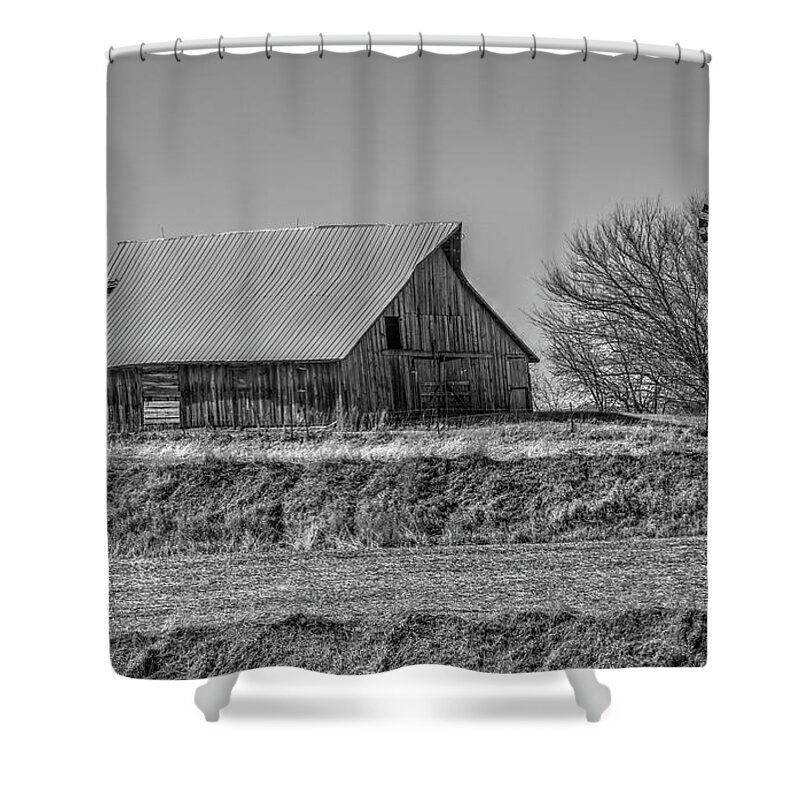 Iowa Shower Curtain featuring the photograph Rustic Rural Iowa by J Laughlin
