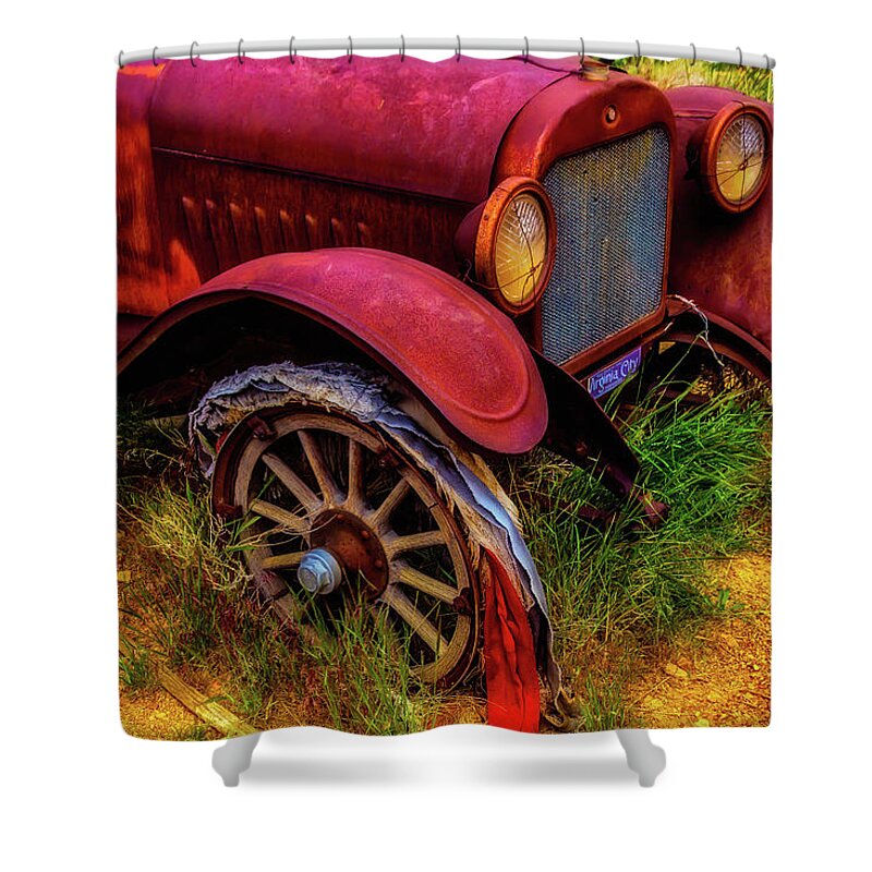 Rusty Shower Curtain featuring the photograph Rusting Away by Garry Gay