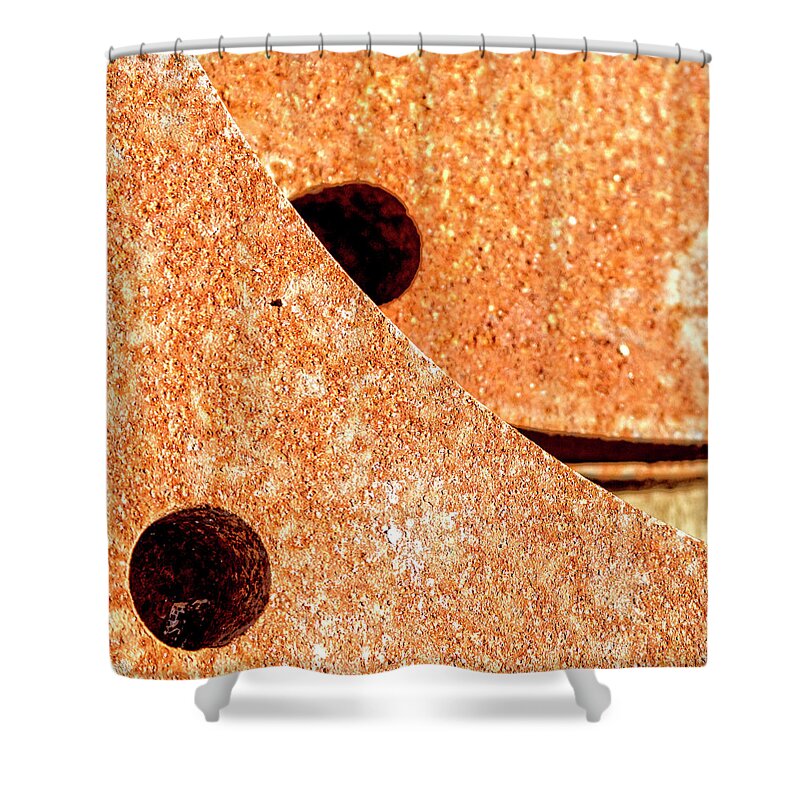 Rust Shower Curtain featuring the photograph Rusty Circle by Tony Locke