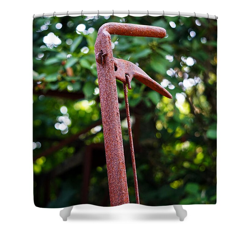 Iron Shower Curtain featuring the photograph Rusty Iron 3 by Wayne Enslow