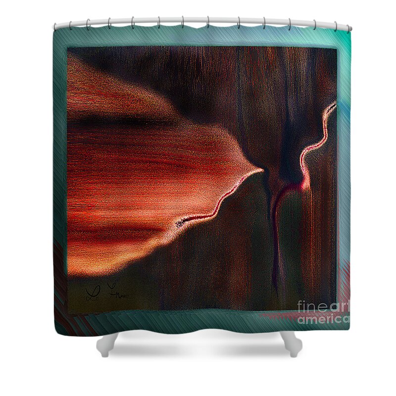 Rusty Shower Curtain featuring the digital art Rusty Memory by Leo Symon
