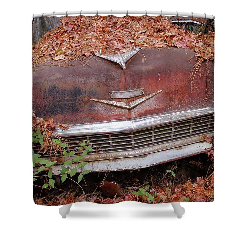 Transportation Shower Curtain featuring the photograph Rusty Ride by Patrice Zinck