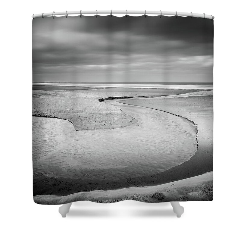 Black And White Shower Curtain featuring the photograph S by Anita Nicholson