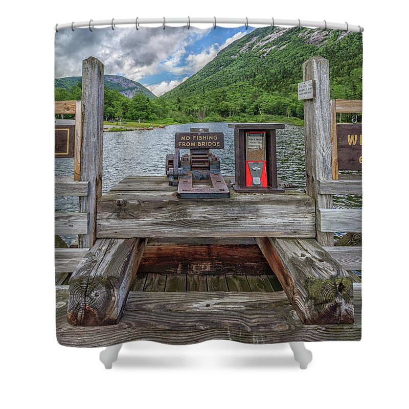 Saco River At Willey Pond Shower Curtain featuring the photograph Saco River at Willey Pond by Brian MacLean