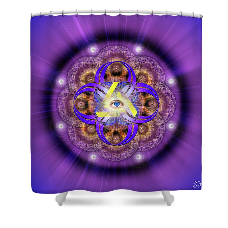Endre Shower Curtain featuring the photograph Sacred Geometry 639 by Endre Balogh