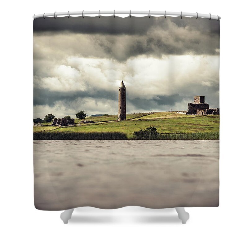 Ireland Shower Curtain featuring the photograph Sacred Isle by Martyn Boyd