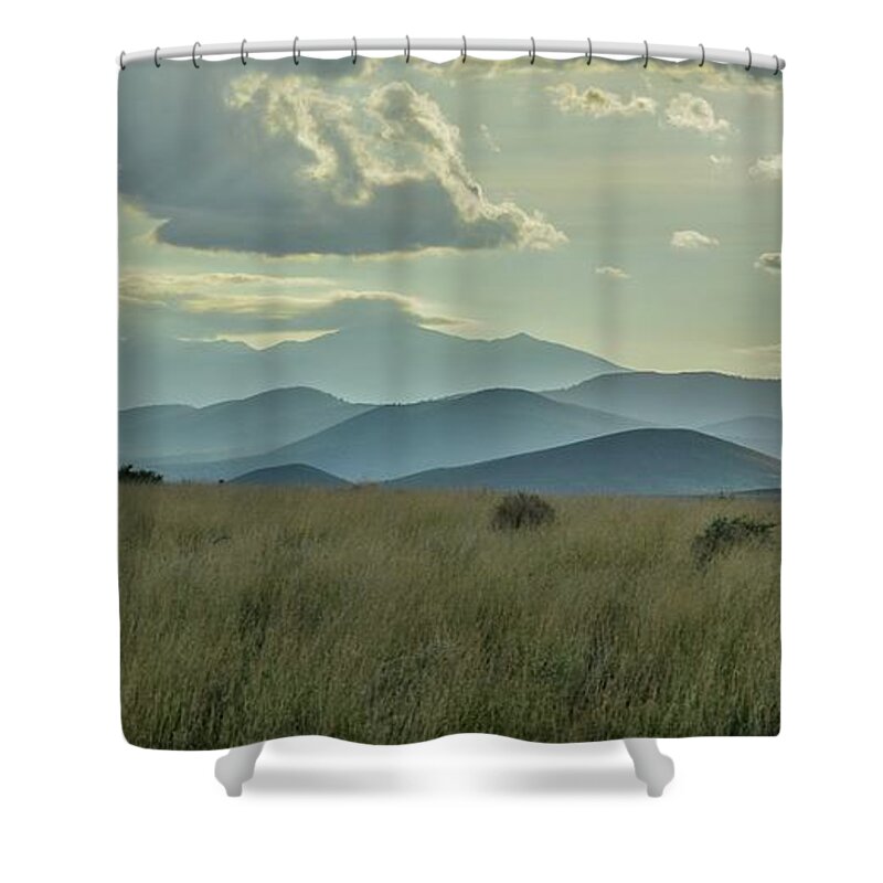 Humphreys Peak Shower Curtain featuring the photograph Sacred Mountain by Gaelyn Olmsted