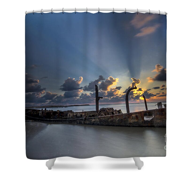 Sea Shower Curtain featuring the photograph Safe Shore by Arik Baltinester