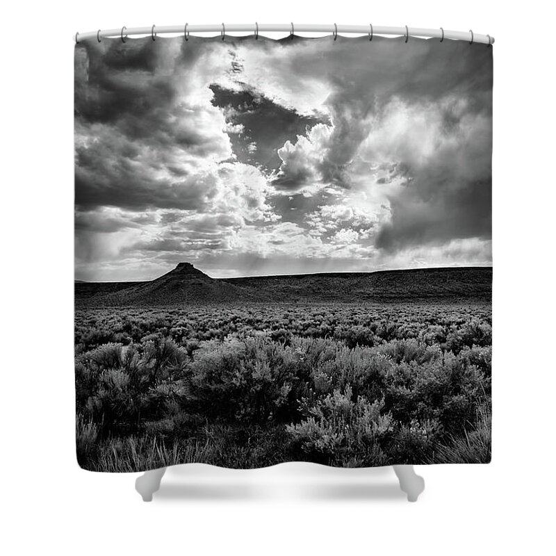 Clouds Shower Curtain featuring the photograph Sage and Clouds by Steven Clark