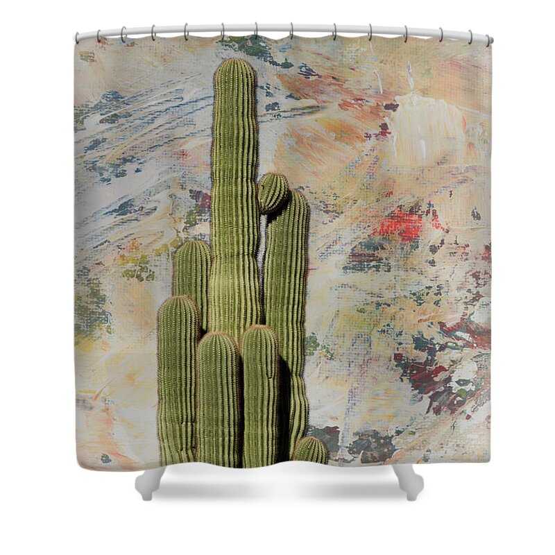 Arizona Shower Curtain featuring the photograph Saguaro Cactus by Jim Thompson