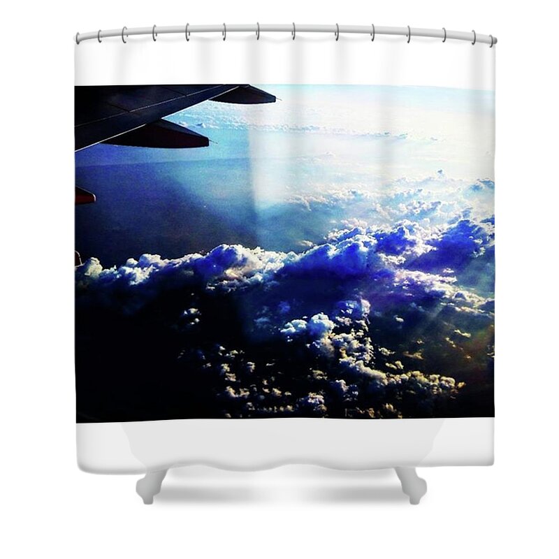 Clouds Shower Curtain featuring the photograph Sail The Clouds by Loly Lucious