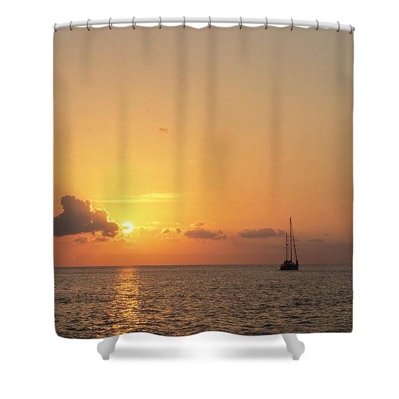 Crusing Shower Curtain featuring the photograph Crusing the Bahamas by David J Shuler
