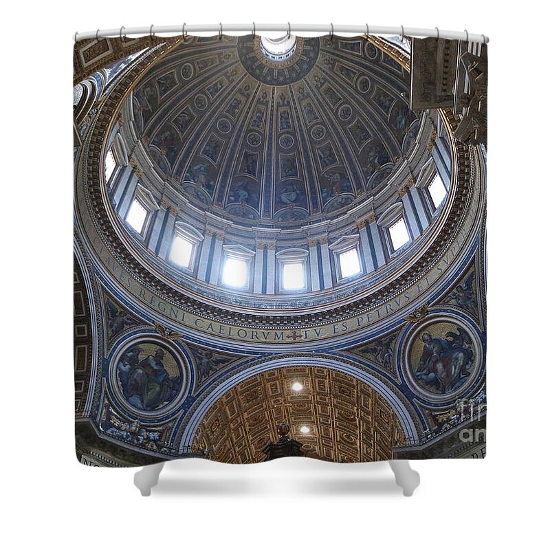 Saint Shower Curtain featuring the photograph Saint Peter's Dome 2 by Melinda Dare Benfield