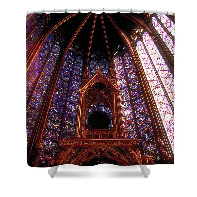 Sainte-chapelle Shower Curtain featuring the photograph Sainte Chapelle by Surjanto Suradji