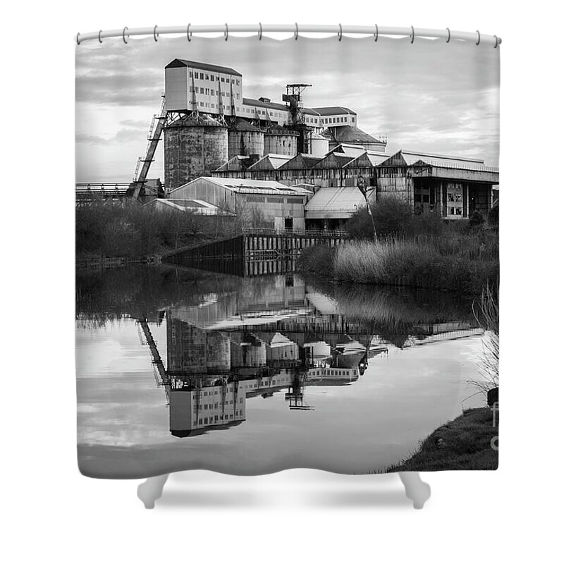 Northwich Shower Curtain featuring the photograph Salt Works I by James Lavott