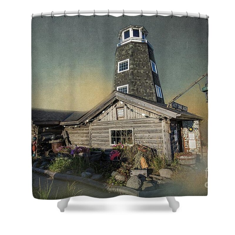 Salty Dawg Saloon Shower Curtain featuring the photograph Salty Dawg Saloon by Eva Lechner