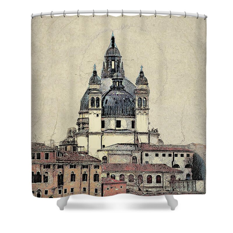 Italy Shower Curtain featuring the photograph Salute Venezia by Jack Torcello