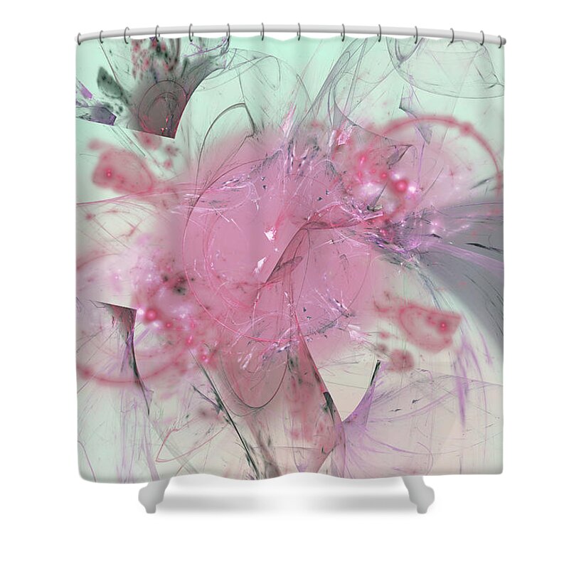Art Shower Curtain featuring the digital art Samjna by Jeff Iverson