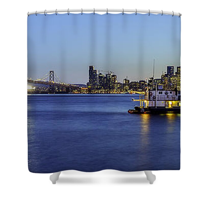 Boat Shower Curtain featuring the photograph San Francisco Bay by Don Hoekwater Photography